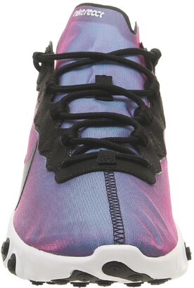 nike react element 55 trainers black