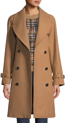 Burberry Cranston Wool-Blend Short Trench Coat