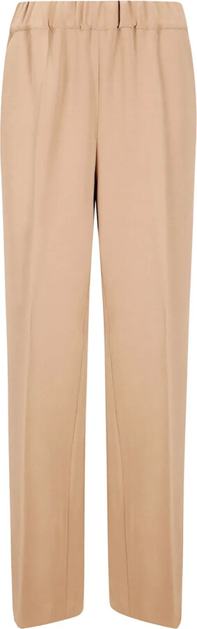 Alberto Biani Elastic-Waist Straight Trousers