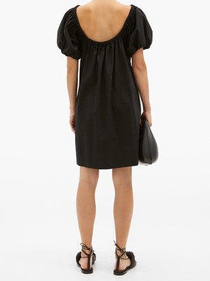 Molly Goddard Honey Puffed Cotton-scuba Dress - Black