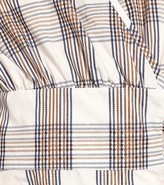 Thumbnail for your product : Baum und Pferdgarten Mianne checked cotton wrap top