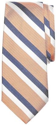 Brooks Brothers Double Herringbone Stripe Silk Tie