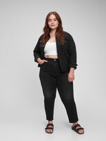 Thumbnail for your product : Gap Sky High Rise Mom Jeans With Washwell