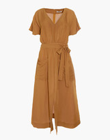 Thumbnail for your product : Madewell Linen-Blend Dolman-Sleeve Tie-Waist Midi Dress
