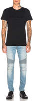 Thumbnail for your product : Balmain Skinny Biker Jeans in Blue | FWRD