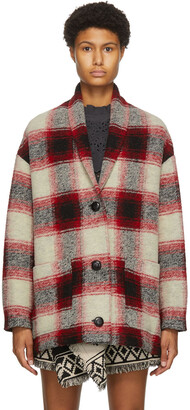 Isabel Marant Elomia Plaid Coat 45% - eagleflair.com