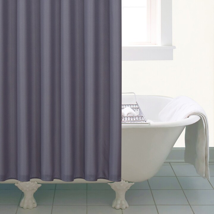 Dunelm Waffle Shower Curtain Grey ShopStyle