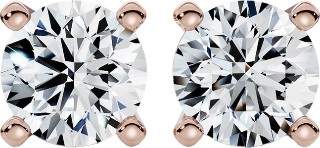 Lab Grown Diamonds 14K Rose Gold 4.00 Ct. Tw. Lab-Grown Diamond Studs