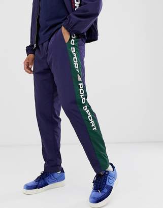 Polo Ralph Lauren capsule taped logo shell joggers in navy