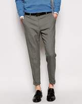 Thumbnail for your product : ASOS Skinny Crop Smart Pants In Mid Grey