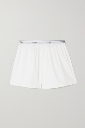 HommeGirls Cotton-poplin Shorts - White