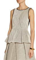 Thumbnail for your product : Tibi Sheer-back embroidered organza top