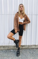 Thumbnail for your product : Beginning Boutique Hidden Gem Button Up Top Camel
