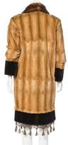 Thumbnail for your product : Saint Laurent Chinchilla-Trimmed Fur Coat