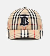 Thumbnail for your product : Burberry TB Vintage Check cotton baseball cap