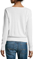 Thumbnail for your product : Christopher Fischer Cashmere Love-Print Sweater, Ground Rice/Black