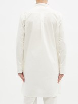 Thumbnail for your product : P. Le Moult - Piped Cotton Nightshirt - White