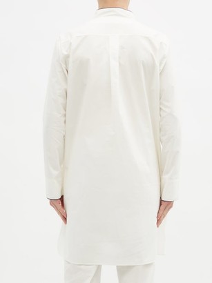 P. Le Moult - Piped Cotton Nightshirt - White