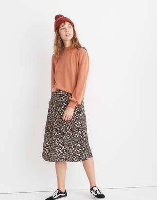 Madewell Side-Button Skirt in Petite Blooms