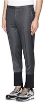 Thumbnail for your product : Nobrand Contrast cuff houndstooth pants