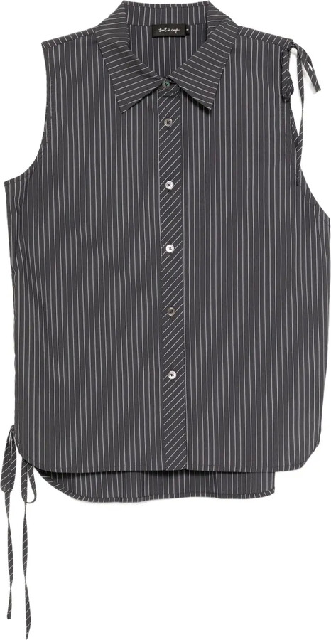 tout a coup Striped Sleeveless Shirt
