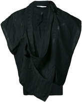 Thumbnail for your product : Barbara I Gongini sleeveless wrap jacket