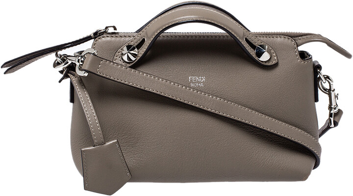Fendi Beige Leather Mini By The Way Crossbody Bag - ShopStyle