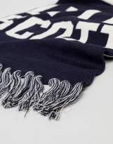Thumbnail for your product : Lyle & Scott large logo scarf in navy