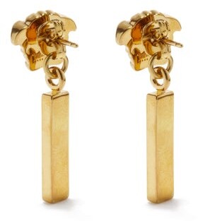 Versace Medusa Drop Earrings - Gold