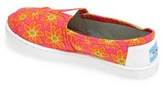 Thumbnail for your product : Toms 'Classic Youth - Orange Daisy' Slip-On (Toddler, Little Kid & Big Kid)