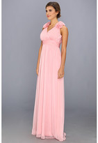 Thumbnail for your product : Adrianna Papell Long Irri Chiffon w/ Rosette Shoulders (Bridesmaid)