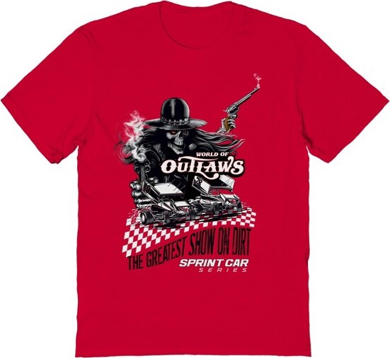 Woo WooMen'sTheGreatesShowOnDirtShortSleeveGraphicCottonT-Shirt-RedXXL