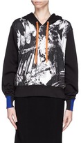 Thumbnail for your product : Nobrand 'Maclaine' blackbird print contrast hoodie