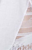 Thumbnail for your product : La Blanca Lace Trim Linen Cover-Up Tank