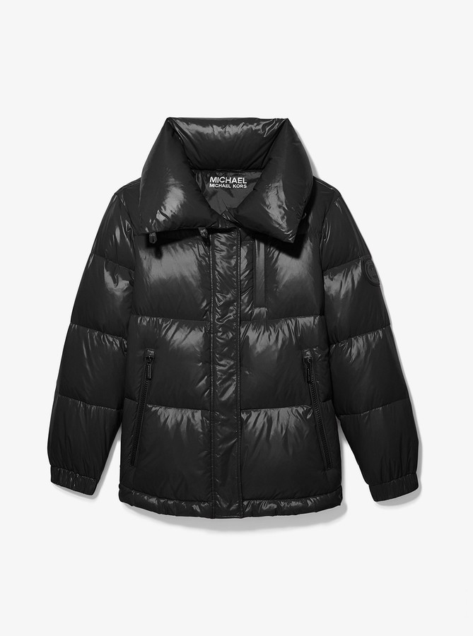 michael kors black padded jacket