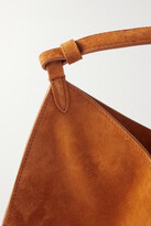 Thumbnail for your product : KHAITE Lotus Medium Suede Tote - Brown