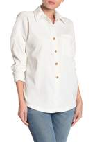 Thumbnail for your product : Love, Fire Corduroy Tie-Front Button Front Shirt