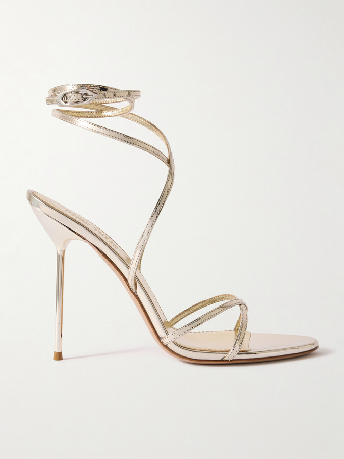 Paris Texas Liz Metallic-leather Sandals - Gold