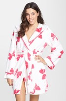 Thumbnail for your product : Betsey Johnson 'Luxe' Fleece Bow Print Robe
