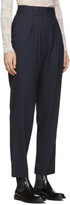 Thumbnail for your product : A.P.C. Navy Wool Carla Trousers