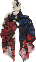 Thumbnail for your product : Diane von Furstenberg Kenley printed cashmere scarf