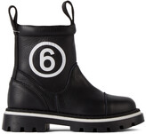 Thumbnail for your product : MM6 MAISON MARGIELA Kids Black Logo Slip-On Boots