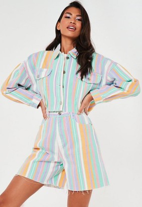 missguided cropped denim jacket