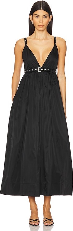 Ganni Duchesse Nylon Strap Dress