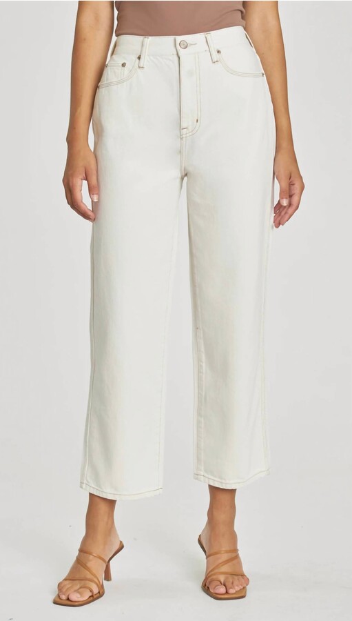 Pistola Denim Cassie Crop High Rise Jeans In Adobe