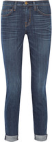 Thumbnail for your product : Current/Elliott The Rolled Skinny cropped mid-rise jeans