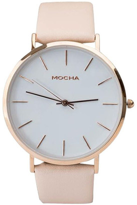 Mocha 41mm Watch - White/Rose Gold/Blush