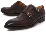 Thumbnail for your product : Magnanni Almond Leather Double Monk