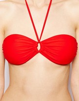 Thumbnail for your product : Esprit Boulder Beach Solid Ring Bandeau Bikini Top