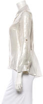 Thumbnail for your product : Alice + Olivia Metallic Top